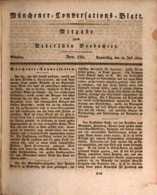 Münchener Conversations-Blatt (Bayer'scher Beobachter) Donnerstag 29. Juli 1830