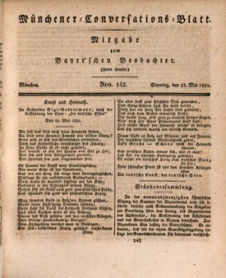 Münchener Conversations-Blatt (Bayer'scher Beobachter) Sonntag 22. Mai 1831