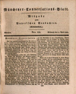 Münchener Conversations-Blatt (Bayer'scher Beobachter) Mittwoch 11. April 1832