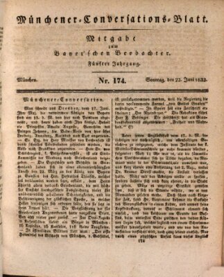 Münchener Conversations-Blatt (Bayer'scher Beobachter) Sonntag 23. Juni 1833