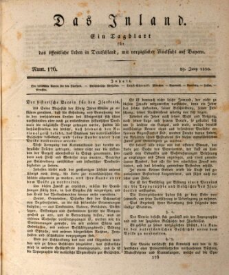 Das Inland (Deutsche Tribüne) Dienstag 29. Juni 1830