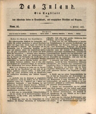 Das Inland (Deutsche Tribüne) Samstag 5. Februar 1831