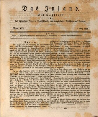 Das Inland (Deutsche Tribüne) Samstag 7. Mai 1831