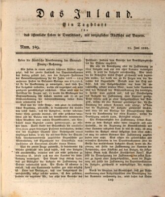 Das Inland (Deutsche Tribüne) Samstag 11. Juni 1831