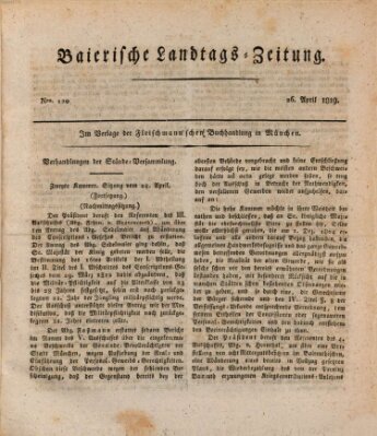 Baierische Landtags-Zeitung Montag 26. April 1819
