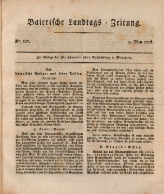 Baierische Landtags-Zeitung Sonntag 9. Mai 1819