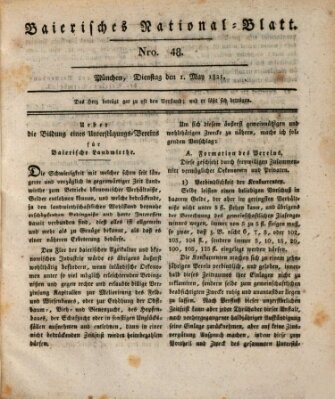 Baierisches National-Blatt Dienstag 1. Mai 1821