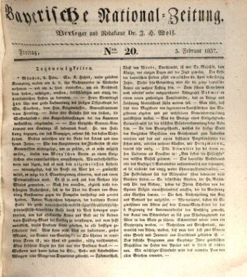Bayerische National-Zeitung Freitag 3. Februar 1837