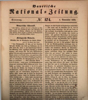 Bayerische National-Zeitung Sonntag 4. November 1838