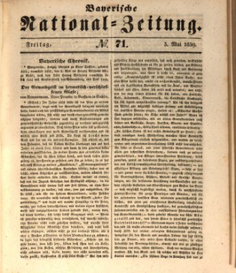 Bayerische National-Zeitung Freitag 3. Mai 1839
