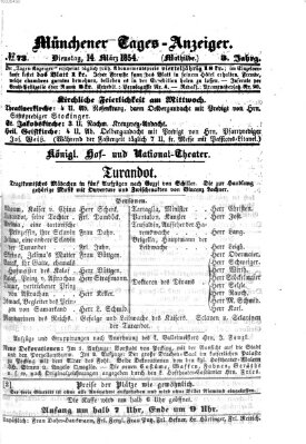 Münchener Tages-Anzeiger Dienstag 14. März 1854