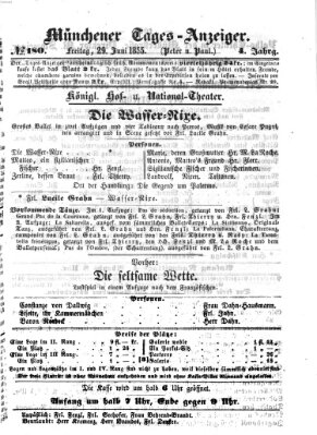 Münchener Tages-Anzeiger Freitag 29. Juni 1855