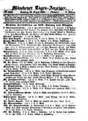 Münchener Tages-Anzeiger Samstag 16. August 1856