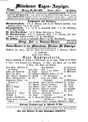 Münchener Tages-Anzeiger Montag 18. Mai 1857