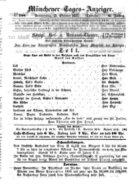 Münchener Tages-Anzeiger Donnerstag 15. Oktober 1857