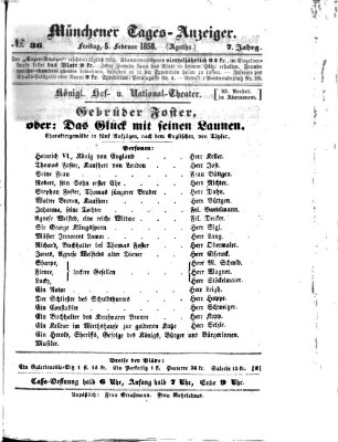 Münchener Tages-Anzeiger Freitag 5. Februar 1858