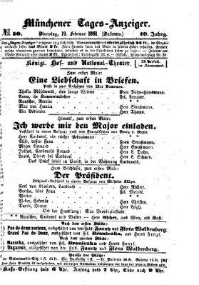 Münchener Tages-Anzeiger Dienstag 19. Februar 1861