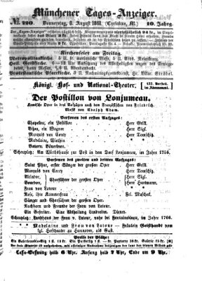 Münchener Tages-Anzeiger Donnerstag 8. August 1861