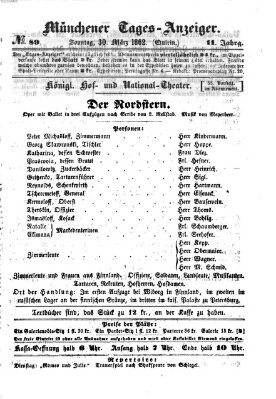 Münchener Tages-Anzeiger Sonntag 30. März 1862