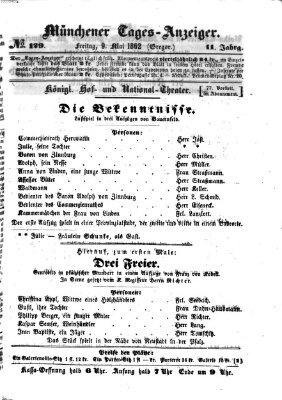 Münchener Tages-Anzeiger Freitag 9. Mai 1862