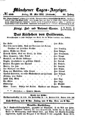 Münchener Tages-Anzeiger Freitag 30. Mai 1862