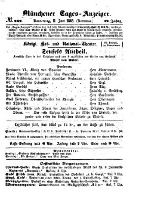 Münchener Tages-Anzeiger Donnerstag 11. Juni 1863