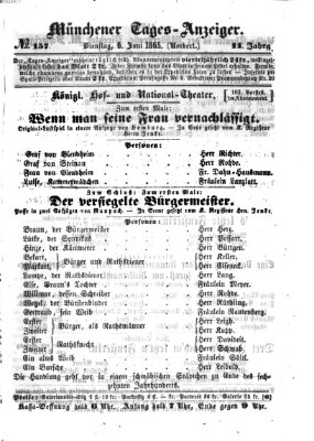 Münchener Tages-Anzeiger Dienstag 6. Juni 1865