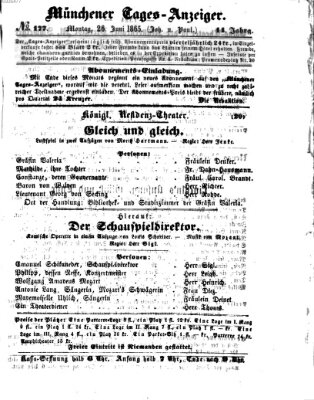 Münchener Tages-Anzeiger Montag 26. Juni 1865