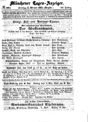 Münchener Tages-Anzeiger Sonntag 8. Oktober 1865
