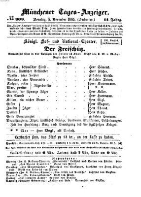 Münchener Tages-Anzeiger Sonntag 5. November 1865