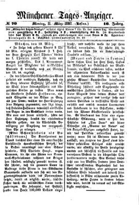 Münchener Tages-Anzeiger Montag 11. März 1867