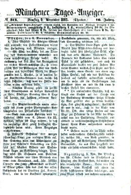 Münchener Tages-Anzeiger Samstag 9. November 1867