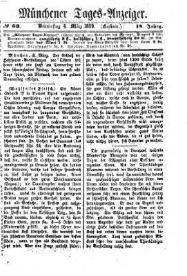 Münchener Tages-Anzeiger Donnerstag 4. März 1869