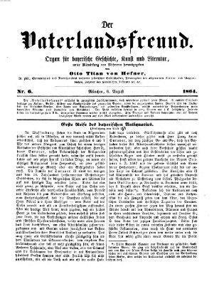 Der Vaterlandsfreund (Münchener Omnibus) Samstag 6. August 1864