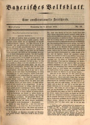 Bayerisches Volksblatt Donnerstag 2. Februar 1832