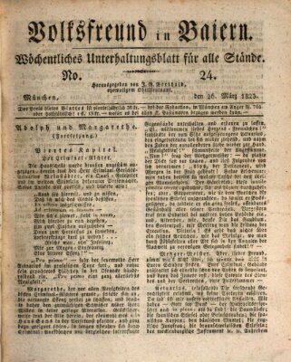 Volksfreund in Baiern (Laterna magica) Mittwoch 26. März 1823
