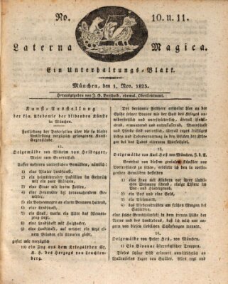 Laterna magica Samstag 1. November 1823