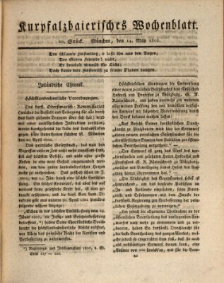 Kurpfalzbaierisches Wochenblatt Freitag 14. Mai 1802