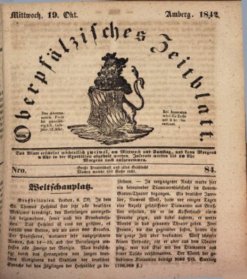 Oberpfälzisches Zeitblatt (Amberger Tagblatt) Mittwoch 19. Oktober 1842