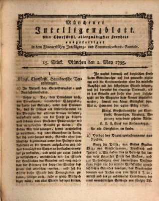 Münchner Intelligenzblatt Samstag 2. Mai 1795