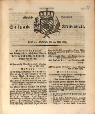 Königlich baierisches Salzach-Kreis-Blatt Montag 24. Mai 1813