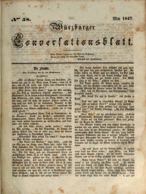 Würzburger Conversationsblatt Freitag 14. Mai 1847