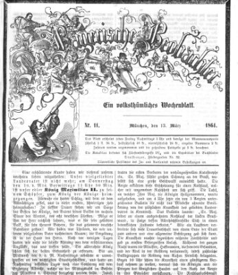 Der bayerische Beobachter Sonntag 13. März 1864