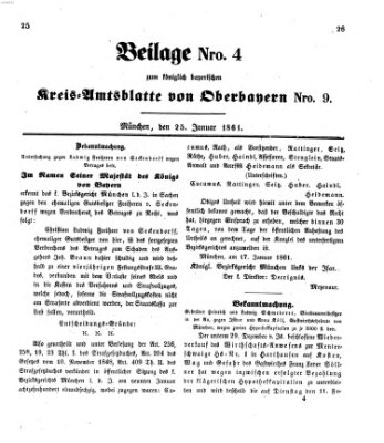Königlich-bayerisches Kreis-Amtsblatt von Oberbayern (Münchner Intelligenzblatt) Freitag 25. Januar 1861