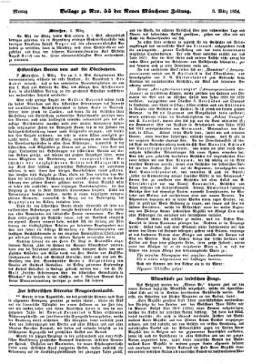 Neue Münchener Zeitung (Süddeutsche Presse) Montag 6. März 1854