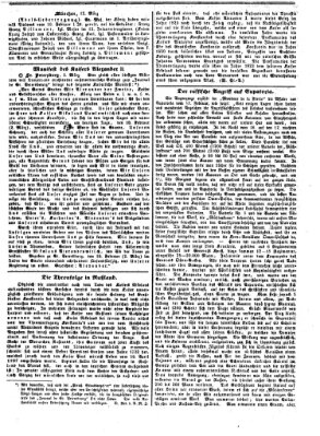Neue Münchener Zeitung (Süddeutsche Presse) Montag 12. März 1855