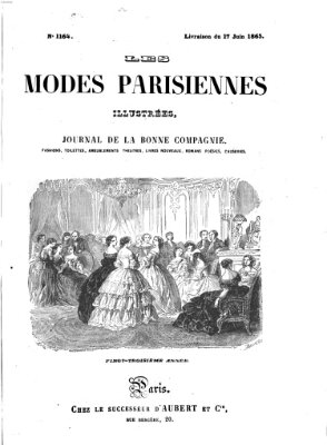 Les Modes parisiennes Samstag 17. Juni 1865