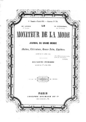 Le Moniteur de la mode Donnerstag 5. August 1852