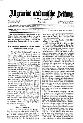 Allgemeine academische Zeitung Sonntag 10. Januar 1864