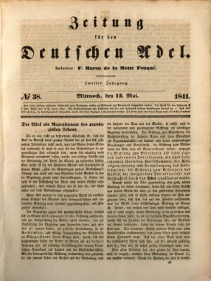Zeitung für den deutschen Adel Mittwoch 12. Mai 1841